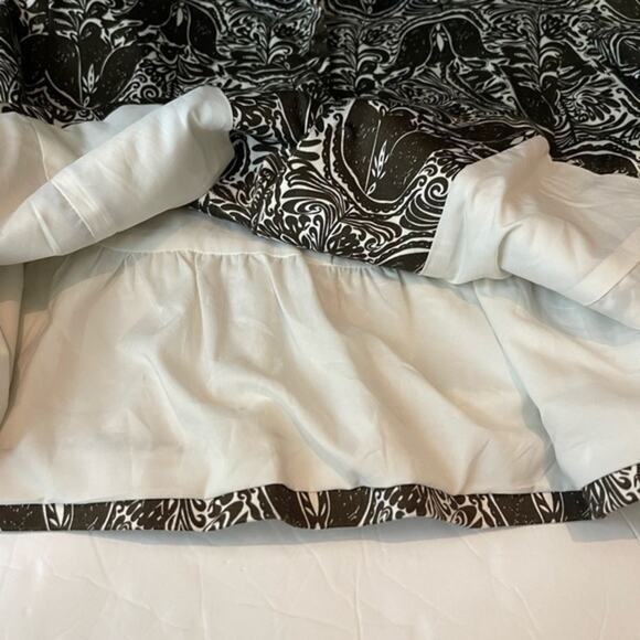 Saks Fifth Ave Brown & White Floral Cotton Cropped Blazer Jacket NWOT Size 14 - Picture 8 of 11